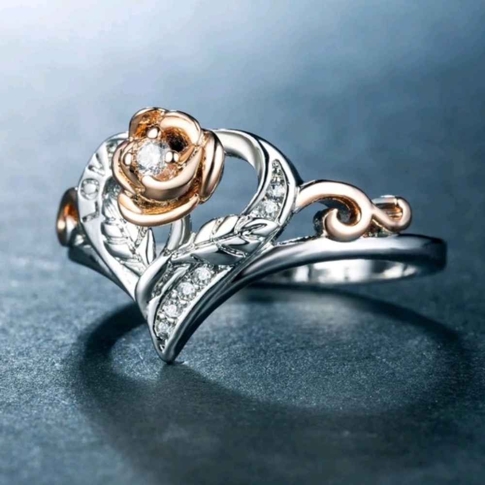 Round Cut White Sapphire Women 925 Silver ring - Picture 3 of 3